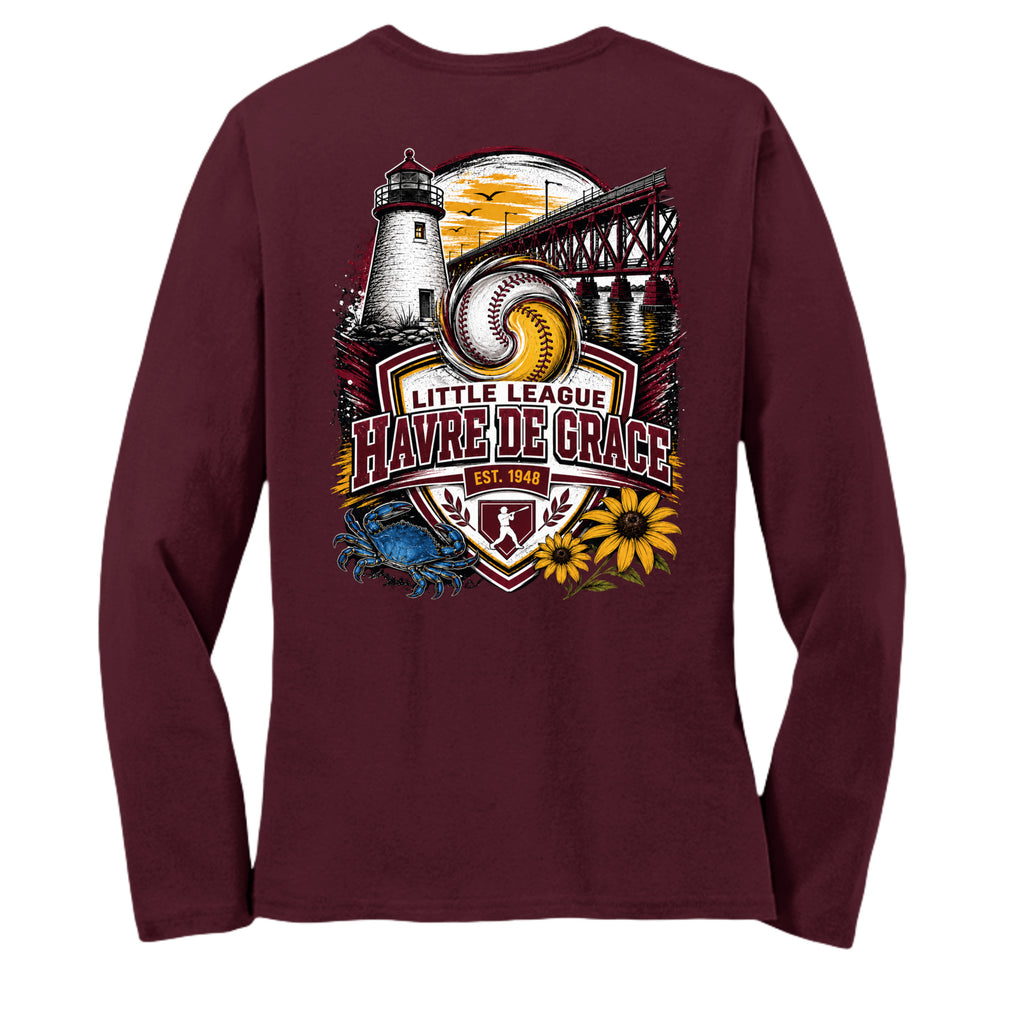 Athletic Maroon - LPC54LS - BACK