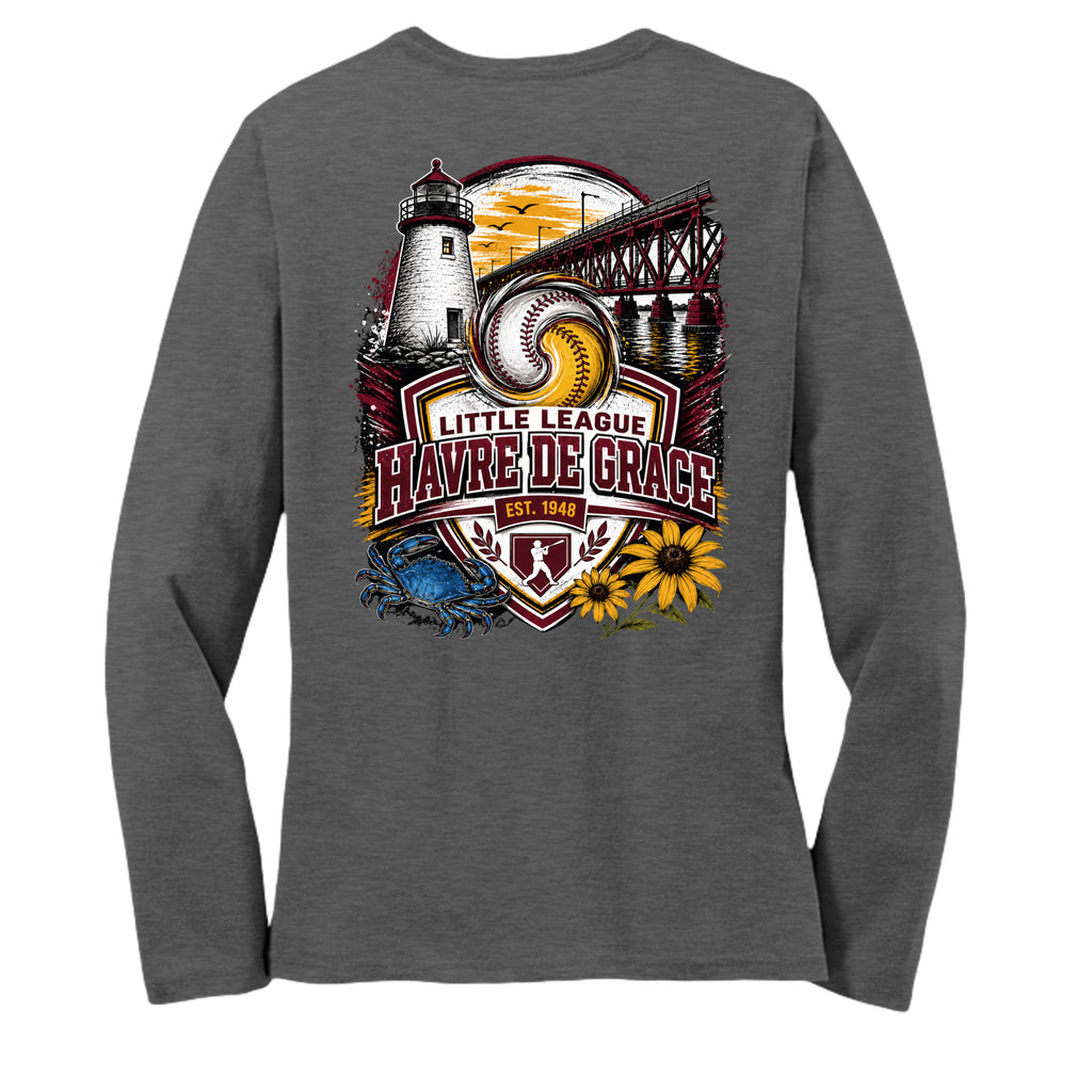 Dark Heather Grey - LPC54LS - BACK