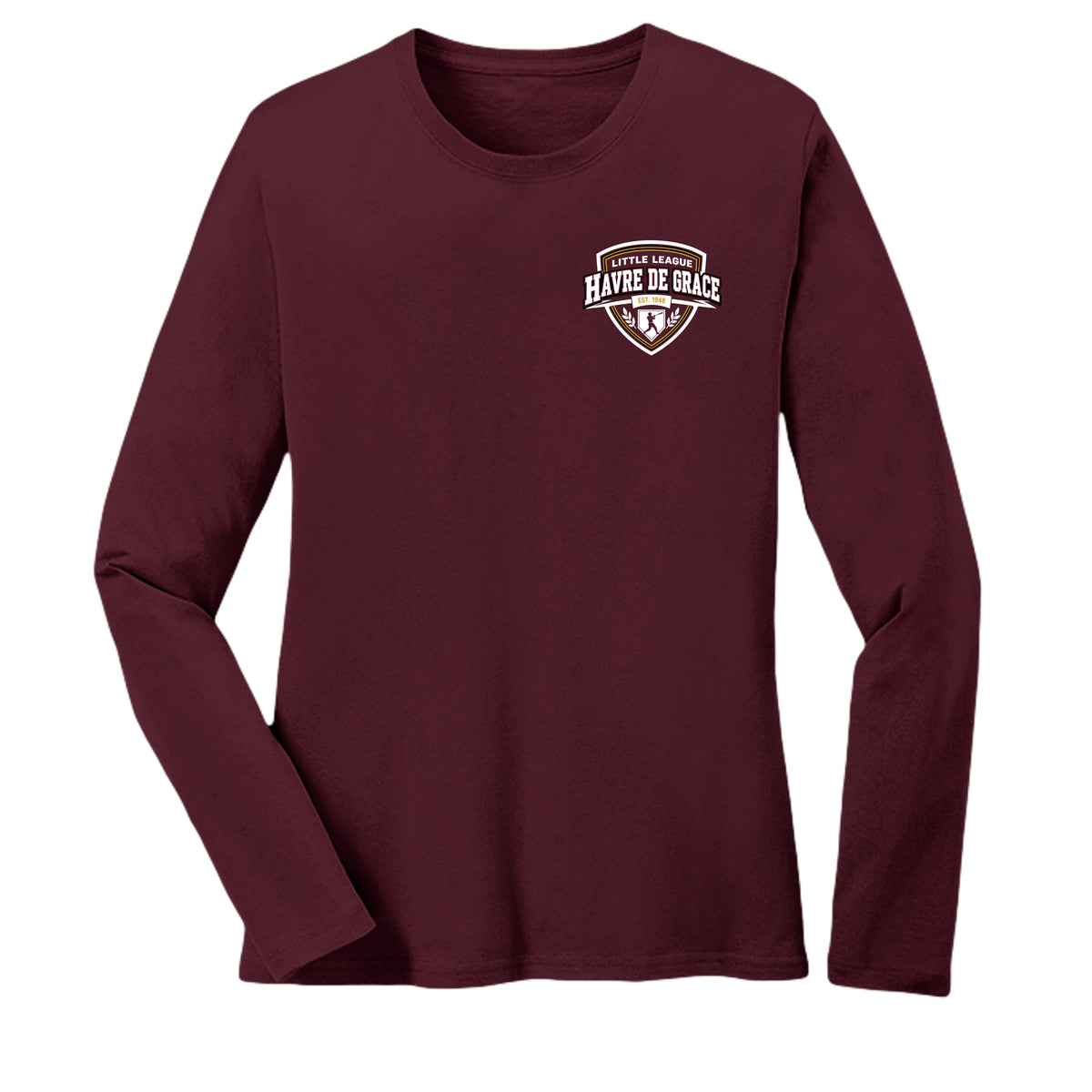 Athletic Maroon - LPC54LS - FRONT