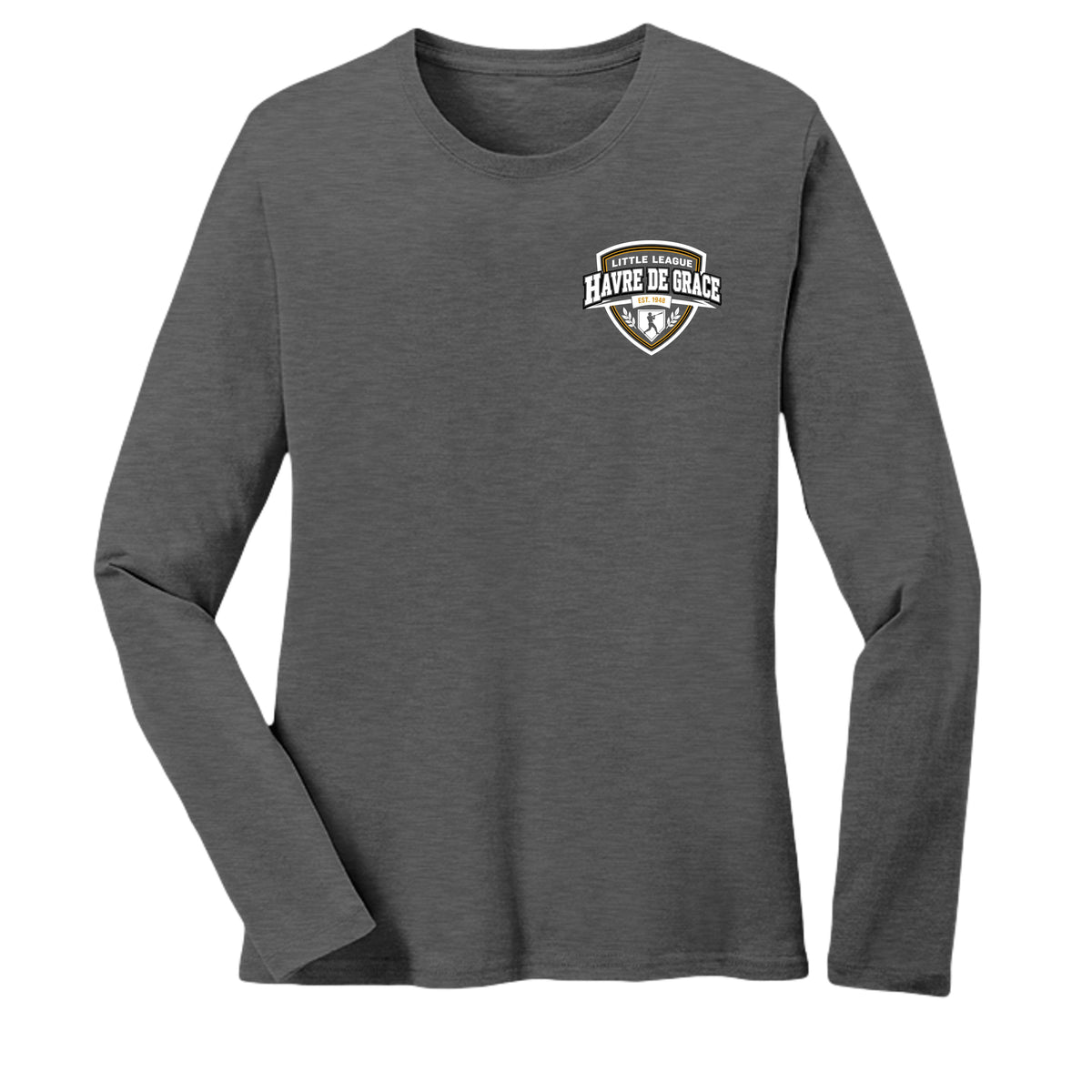Dark Heather Grey - LPC54LS - FRONT