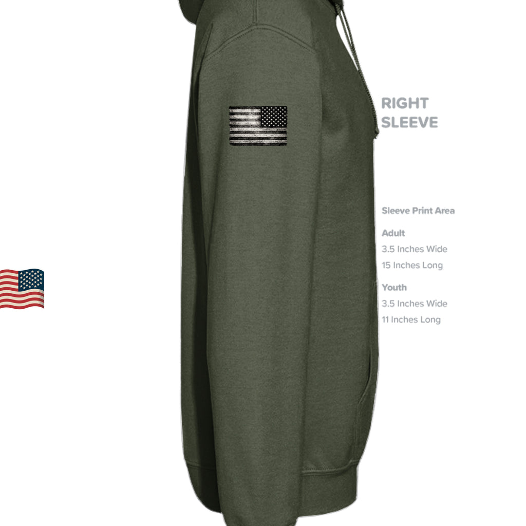 MILITARY GREEN - SF500 - SLEEVE_RIGHT