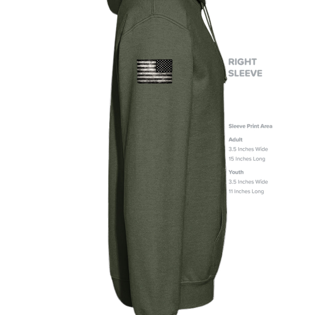MILITARY GREEN - SF500 - SLEEVE_RIGHT
